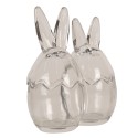 Clayre & Eef Glazen potje Ei 14x8x17 cm Transparant Glas