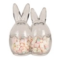 Clayre & Eef Glazen potje Ei 14x8x17 cm Transparant Glas