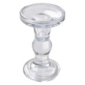 Clayre & Eef Kandelaar  Ø 8x14 cm Transparant Glas
