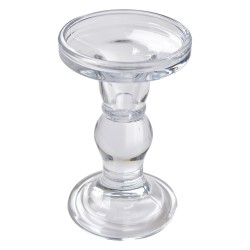 Clayre & Eef Kandelaar  Ø 8x14 cm Transparant Glas