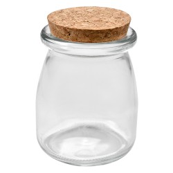 Clayre & Eef Storage Jar Ø 7x8 cm Transparent Glass