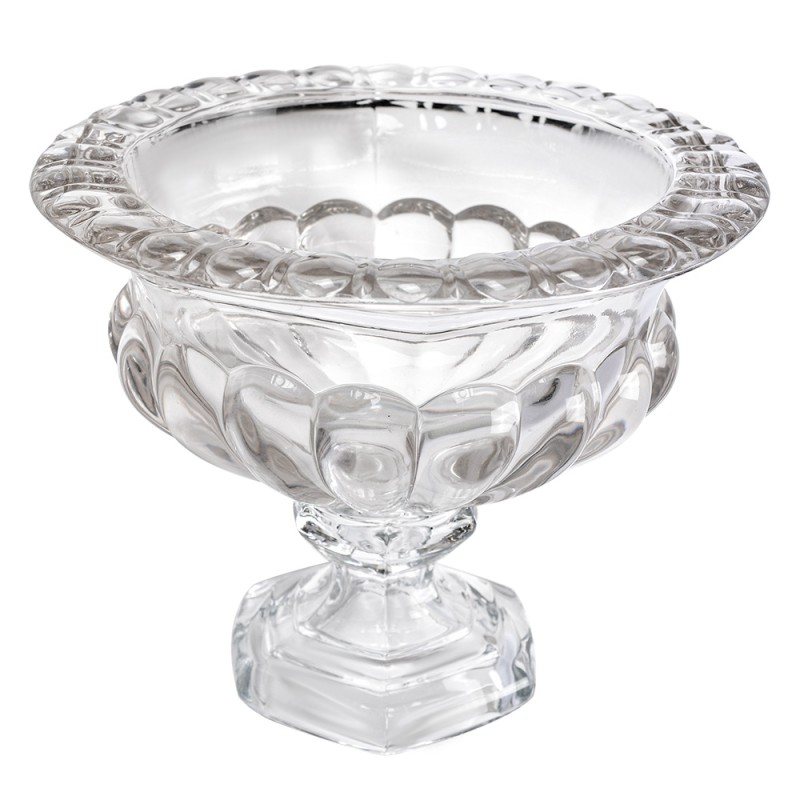 Clayre & Eef Obstschale Ø 21x25 cm Transparant Glas