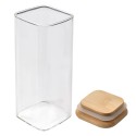 Clayre & Eef Storage Jar 6x6x15 cm Transparent Glass