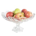 Clayre & Eef Corbeille de fruits Ø 38x21 cm Transparent Verre