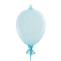 Clayre & Eef Decorative Pendant Balloon Ø 10x17 cm Blue Glass