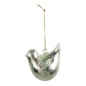 Clayre & Eef Anhänger Vogel 7 cm Grün Glas