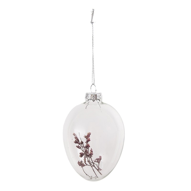 Clayre & Eef Paashanger  Ø 7x10 cm Transparant Glas