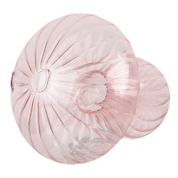 Clayre & Eef Statuetta decorativa Fungo Ø 13x15 cm Rosa Vetro