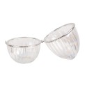 Clayre & Eef Pot de stockage Œuf Ø 9x13 cm Transparent Verre