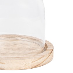 Clayre & Eef Cloche Ø 13x11 cm Brown Wood