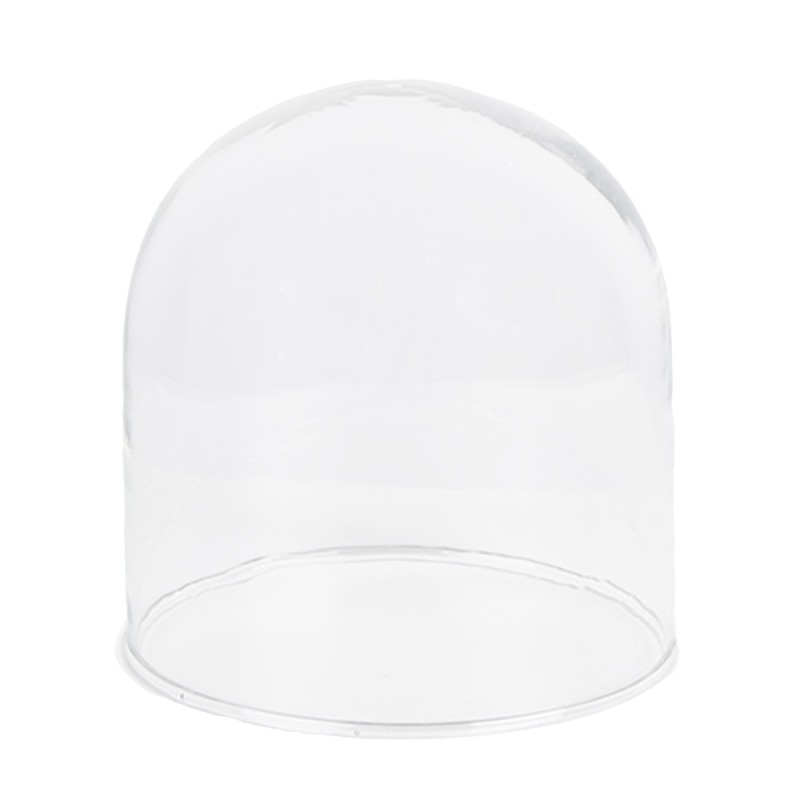 Clayre & Eef Cloche Ø 13x11 cm Marron Bois Verre Rond