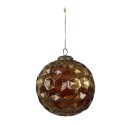 Clayre & Eef Palla di natale set di 4  Ø 15x15 cm Color oro Vetro