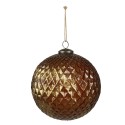 Clayre & Eef Palla di natale set di 4  Ø 15x15 cm Color oro Vetro