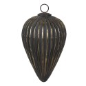 Clayre & Eef Palla di natale Ø 15x26 cm Nero Vetro