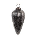 Clayre & Eef Weihnachtskugel Ø 6x13 cm Schwarz Glas