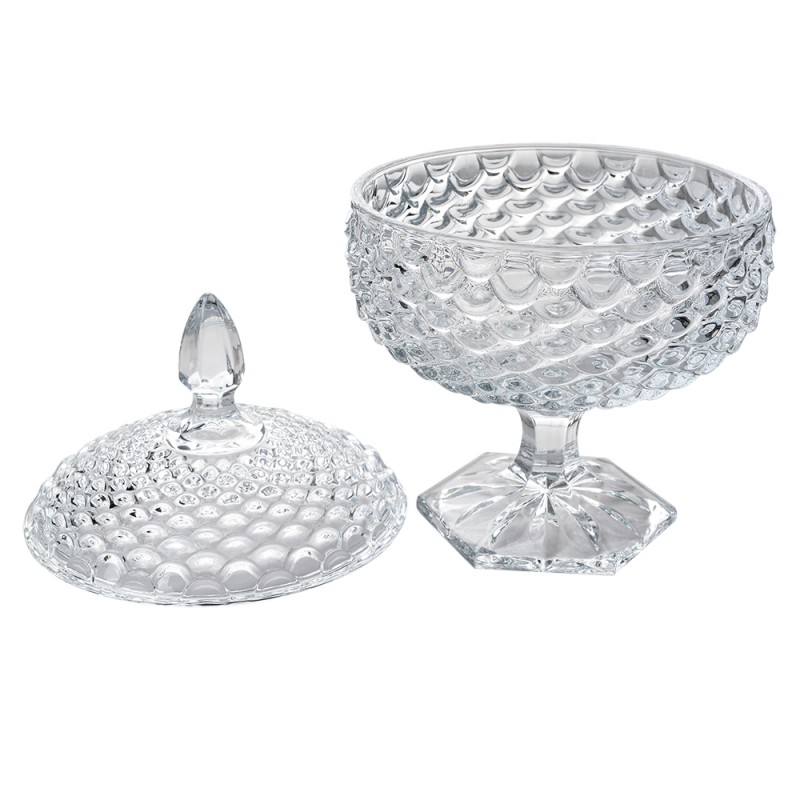Clayre & Eef Pot en verre Ø 16x25 cm Transparent Verre