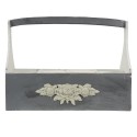 Clayre & Eef Wine Rack 45x21x34 cm Grey Wood Rectangle