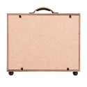 Clayre & Eef Tirelire 18x7x17 cm Marron MDF Verre Rectangle