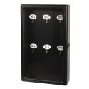 Clayre & Eef Armadietto per chiavi 24x7x38 cm Nero Legno Rettangolo