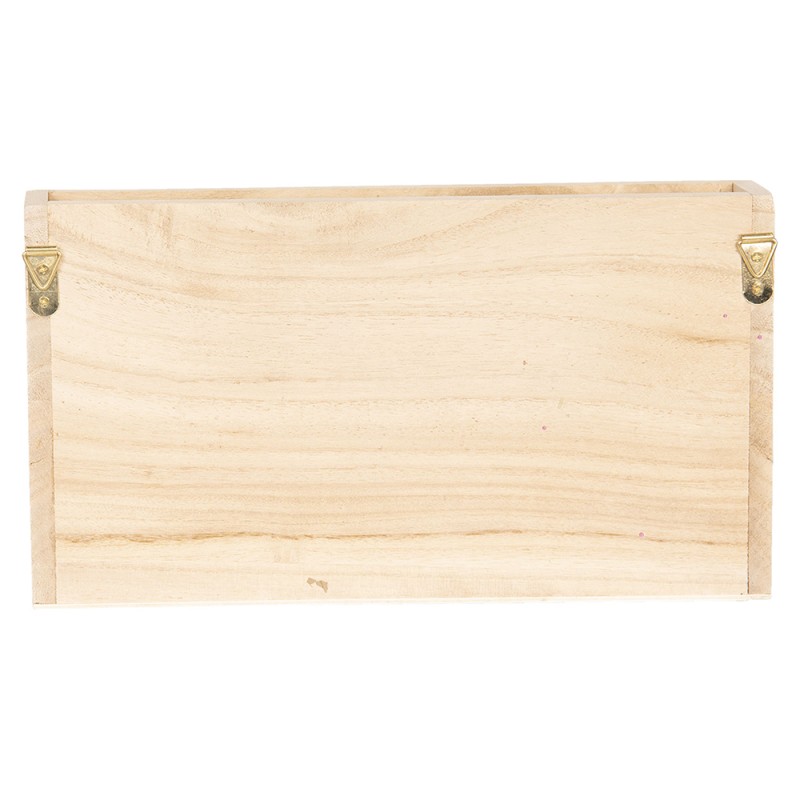 Clayre & Eef Porte-revues 28x12x15 cm Marron Bois Rectangle