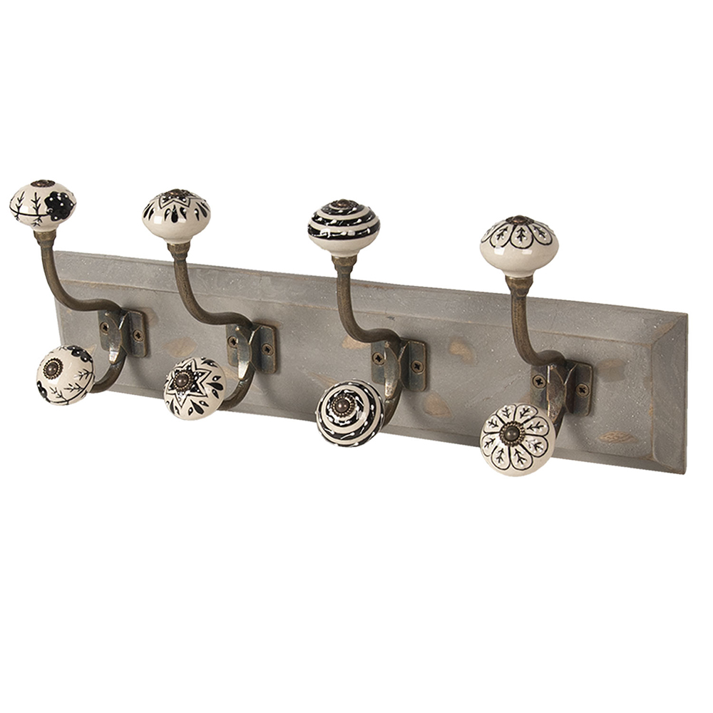 Clayre & Eef Bianco 45X10x18 Cm Legno