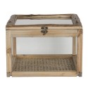 Clayre & Eef Cassapanca di archiviazione 30x30x21 cm Marrone Legno  Quadrato