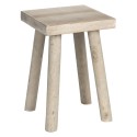 Clayre & Eef Tavolino per piante 18x18x26 cm Marrone Legno  Quadrato