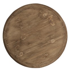 Clayre & Eef Tavolino Ø 56x45 cm Marrone Legno  Rotondo