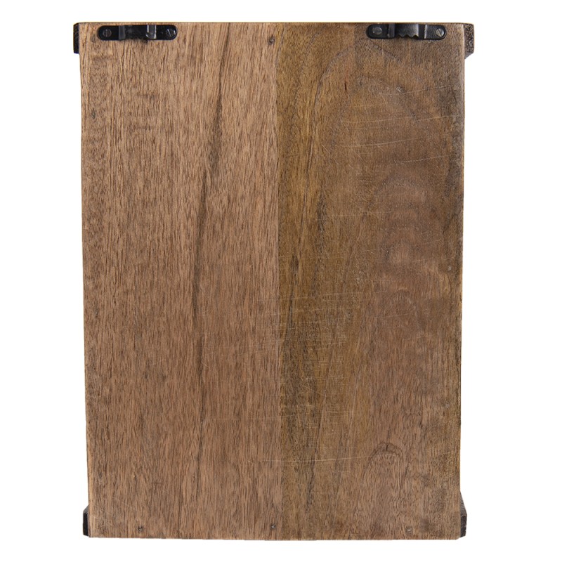 Clayre & Eef Key Cabinet 23x8x30 cm Brown Wood Rectangle Rooster