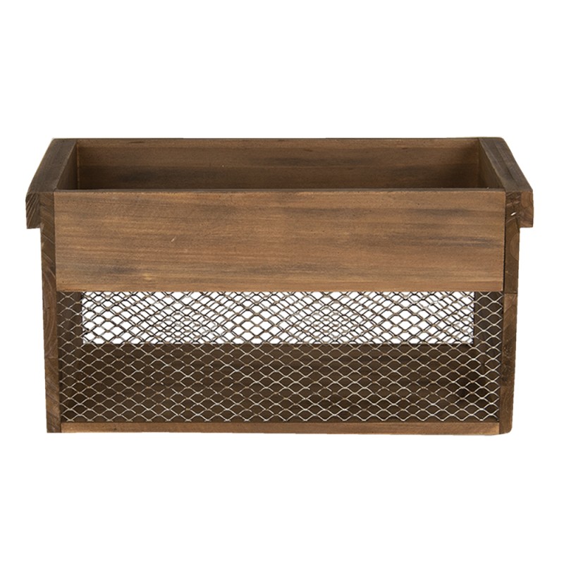 Clayre & Eef Storage Box Brown Wood Rectangle