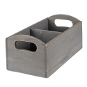 Clayre & Eef Brievenhouder  30x15x13 cm Grijs Hout Rechthoek