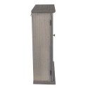 Clayre & Eef Wandregal 33x15x50 cm Grau Holz Glas Rechteck