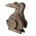 Clayre & Eef Statuetta Coniglio 20x12x26 cm Marrone Legno