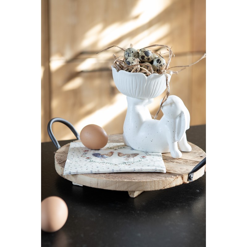 Clayre & Eef Plateau Ø 26x2 cm Marron Bois Rond