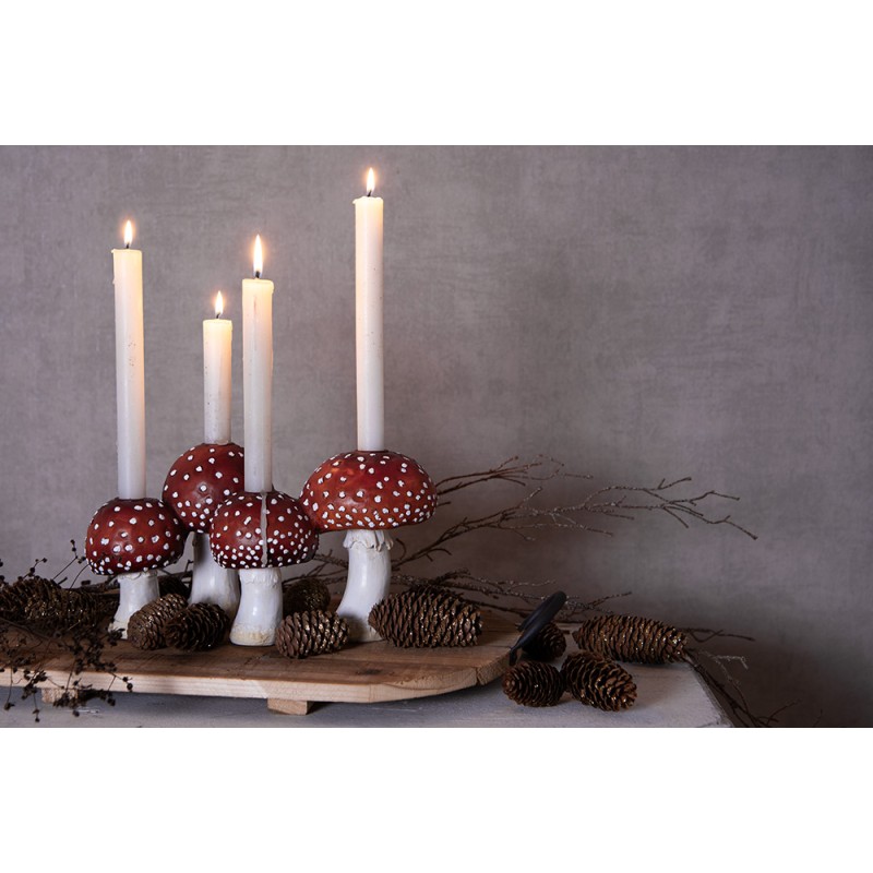 Clayre & Eef Décoration plateau 49x29x2 cm Marron Bois Rectangle