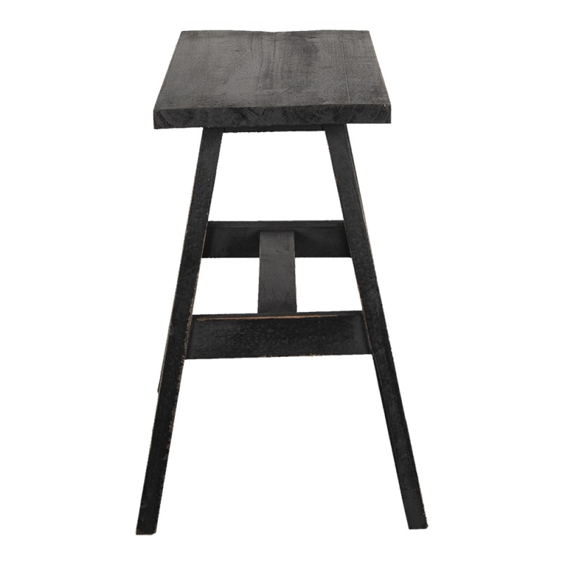 Clayre & Eef Plantentafeltje  42x28x43 cm Zwart Hout Rechthoek