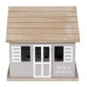 Clayre & Eef Mobile portauova Casa 20x14x18 cm Grigio Marrone Legno  Egg house