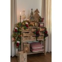 Clayre & Eef Windlicht 19x19x28 cm Braun Holz Stern