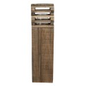 Clayre & Eef Windlicht 14x14x52 cm Braun Holz