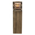 Clayre & Eef Windlicht 14x14x52 cm Braun Holz