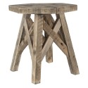 Clayre & Eef Plantentafeltje  22x22x25 cm Bruin Hout