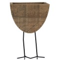 Clayre & Eef Blumentopf 17x13x25 cm Braun Holz Eisen