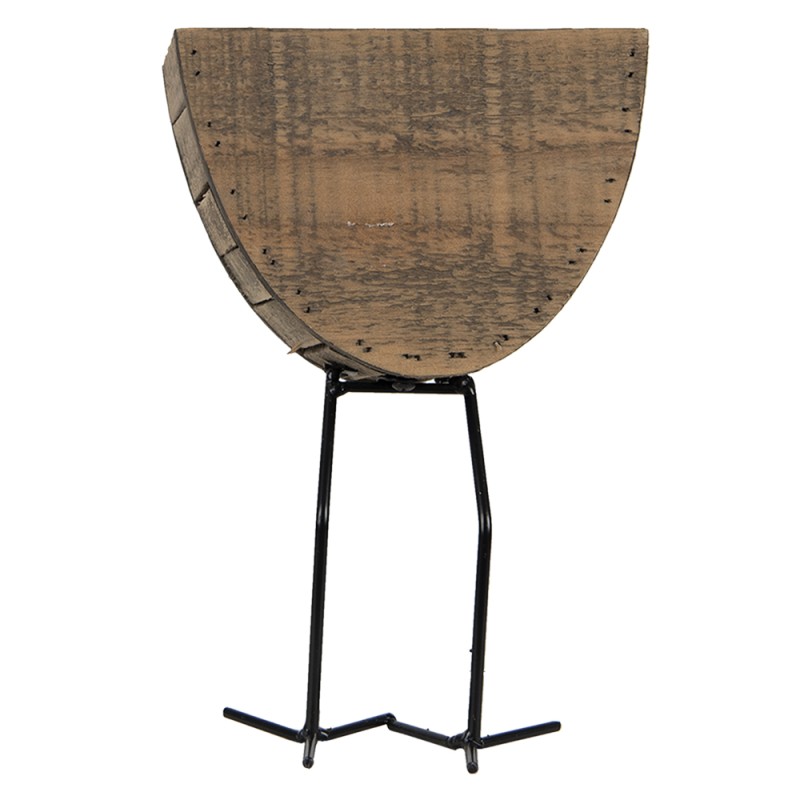 Clayre & Eef Blumentopf 17x13x25 cm Braun Holz Eisen