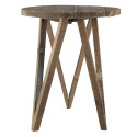 Clayre & Eef Petit table de plante Ø 30x36 cm Marron Bois Rond