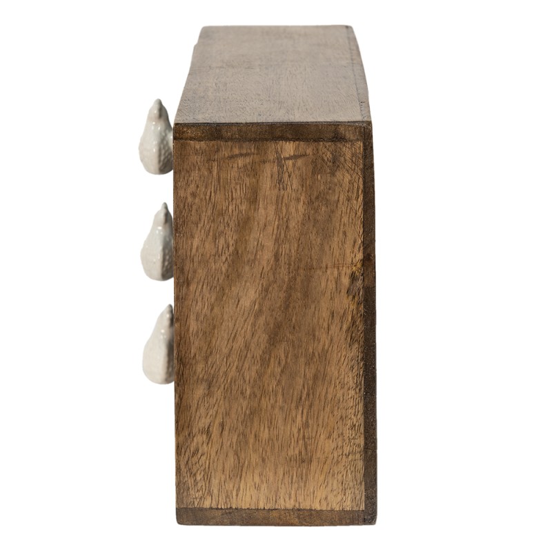 Clayre & Eef Ladekastje  29x14x22 cm Bruin Hout Kip
