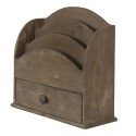 Clayre & Eef Briefhalter 33x13x31 cm Braun Holz