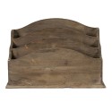 Clayre & Eef Porte-lettre 33x17x22 cm Marron Bois