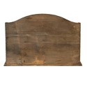 Clayre & Eef Porte-lettre 33x17x22 cm Marron Bois