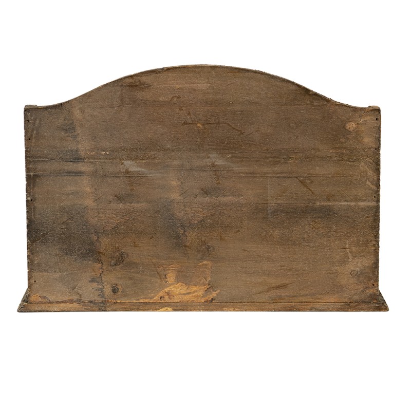 Clayre & Eef Porte-lettre 33x17x22 cm Marron Bois