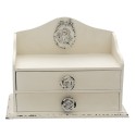 Clayre & Eef Portalettere 26x14x20 cm Bianco MDF Plastica Angelo